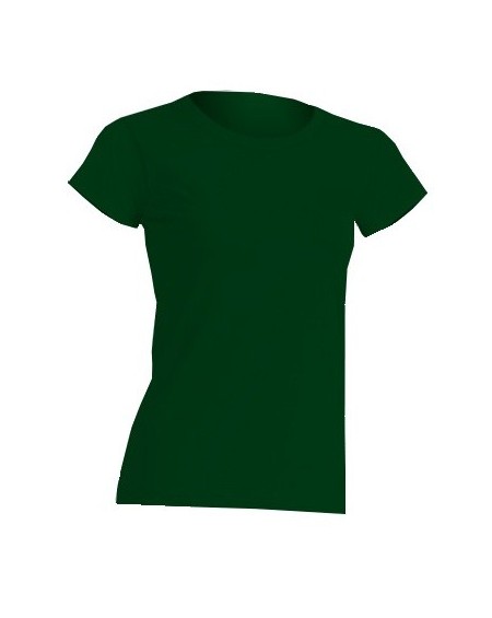 T-shirt - Damski - Butelkowy Zielony