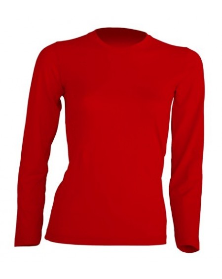 T-shirt długi - Damski - Czerwony